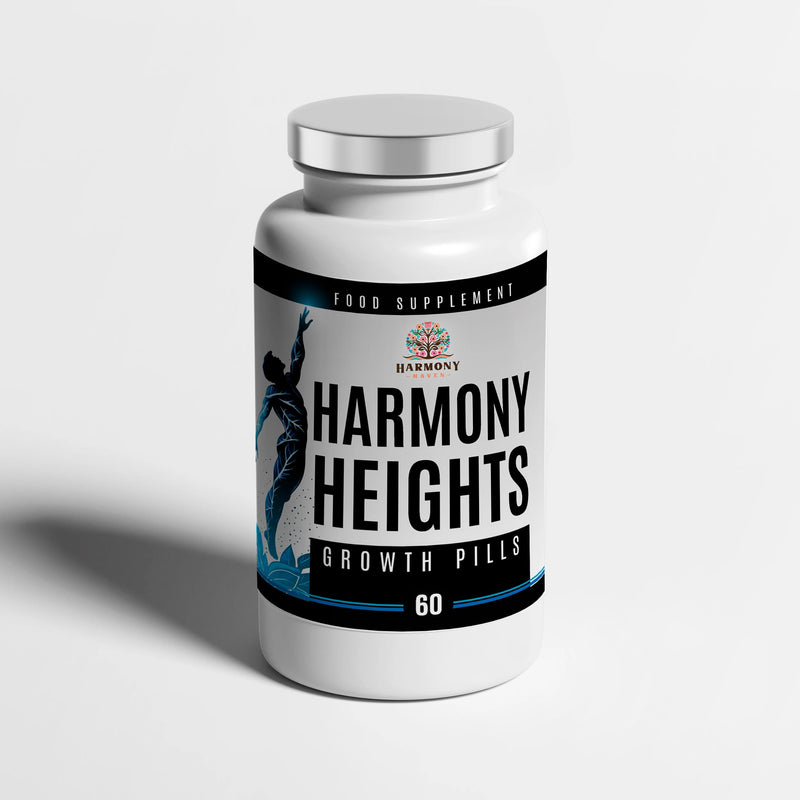 Harmony Heights Growth Pills - Gain Height Enhancing Pill 60 Tablets
