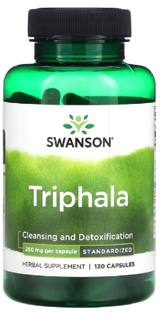 Swansons Swanson - Triphala, 250mg | Digestive Health and Detox Support - 120 Capsules
