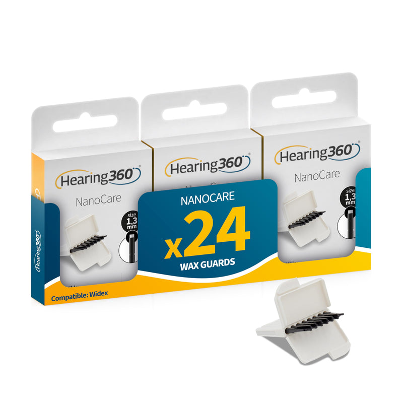 WIDEX NanoCare Hearing Aid Paracherumen Protect Hearing Aids from Earwax Replacement Filter Protector (24) 24