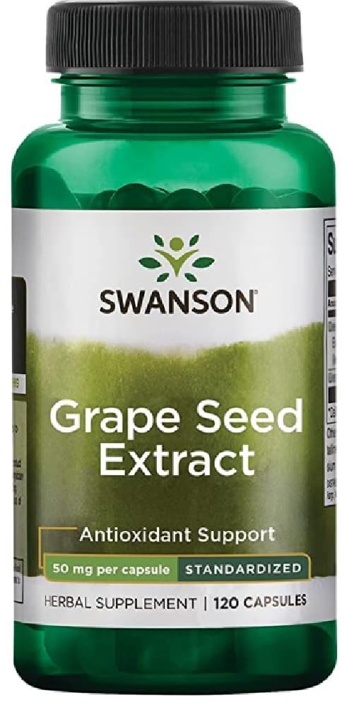 Swanson - Grape Seed Extract | Antioxidant and Cardiovascular Support - 120 Capsules
