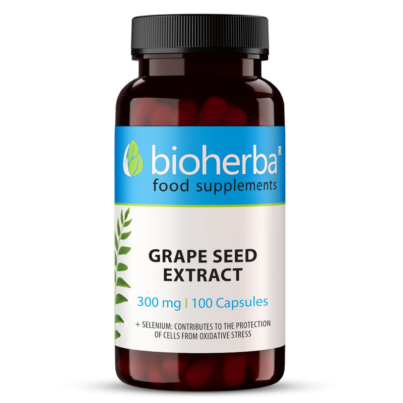 Grape Seed Extract Capsules 300mg - High Strength with OPC and Selenium - 100 Capsules 100 pcs