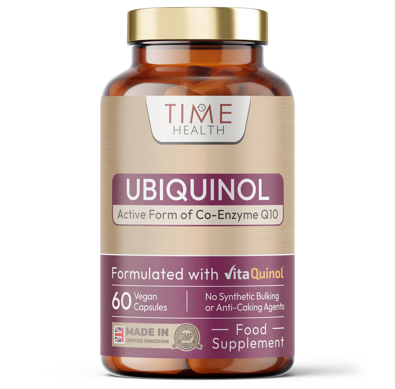 Ubiquinol - 200mg per Serving - Active Coenzyme Q10 - Enhanced Absorption - Mitochondrial & Heart Support - UK Made - GMP - Additive Free - Vegan 60 count (Pack of 1)