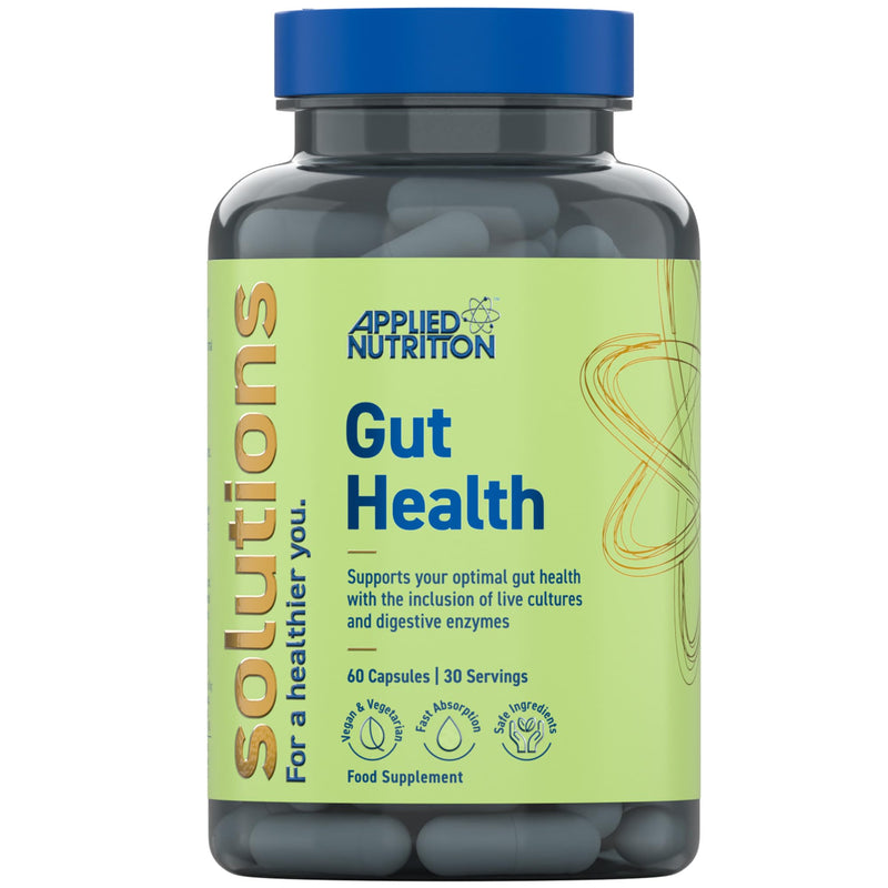 Applied Nutrition - Solutions - Gut Health - Advanced Digestive Support - Best Gut Repair - Best Immune Booster - Optimal Health Benefit - (60 Capsules – 30 Servings)