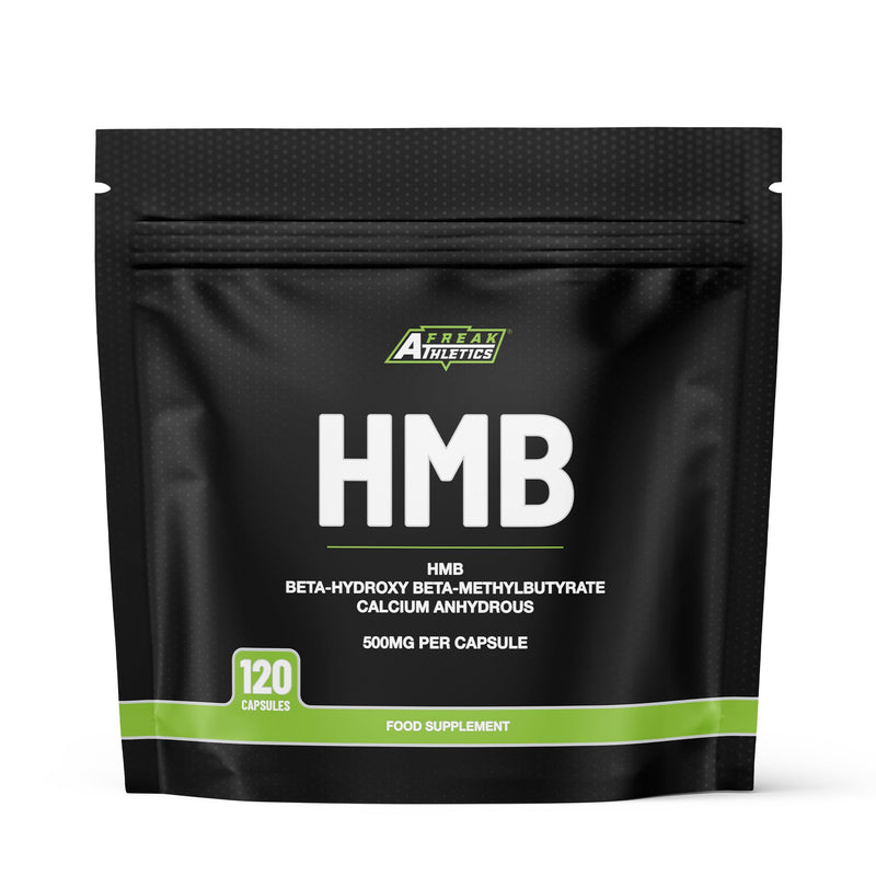 Freak Athletics HMB Supplement - 1000mg Serving HMB 500mg Capsules, Metabolite of Leucine for Muscle Growth & Repair - 120 Capsules 60 Servings