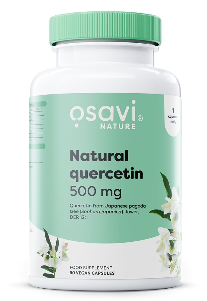 Osavi Natural Quercetin 500 mg – 60 Vegan Capsules | FlaviPure® Quercetin from Japanese Pagoda Tree | Supports Immunity & Reduces Oxidative Stress | Derived from 6000 mg Sophora Japonica
