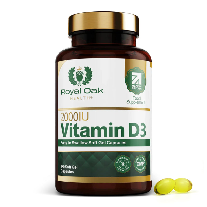 Vitamin D3 (Cholecalciferol) - High Strength Easy to Swallow Vitamin D Tablet Alternative Supplement for Immune, Muscle, Bones & Teeth (Vitamin D3 2000iu 180 Soft Gel Capsules) Vitamin D3 2000iu 180 Soft Gel Capsules