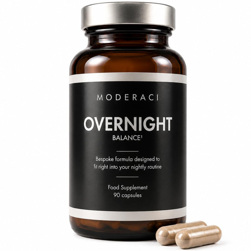 Overnight Balance | Sleep Support Supplement | 90 Capsules | by Moderaci