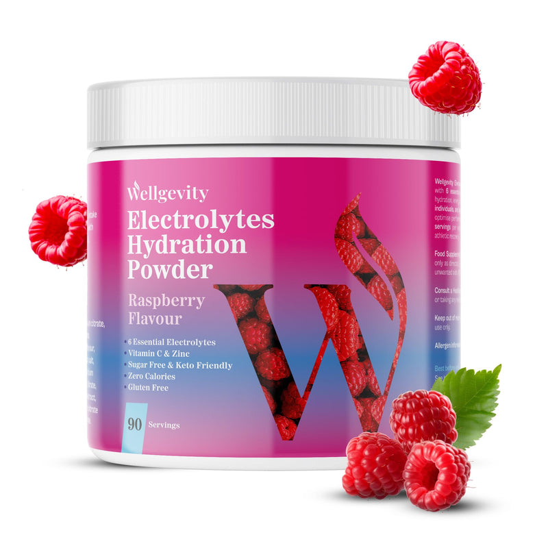 Raspberry Electrolytes Powder – 90 Servings, Sugar Free Electrolyte Hydration Drink, Keto, Electrolyte Powder for Hydration & Keto Fasting – Sugar Free Electrolytes Drink. 333g