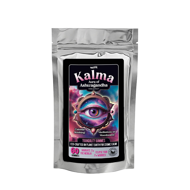 Kalma Ashwagandha Gummies, 3000mg Helps Reduce Stress, Boost Focus and Improve Sleep, Ashwagandha Root Extract Supplement, Natural Ingredients, Vegan, Gluten-Free Apple Flavour 60 Gummies