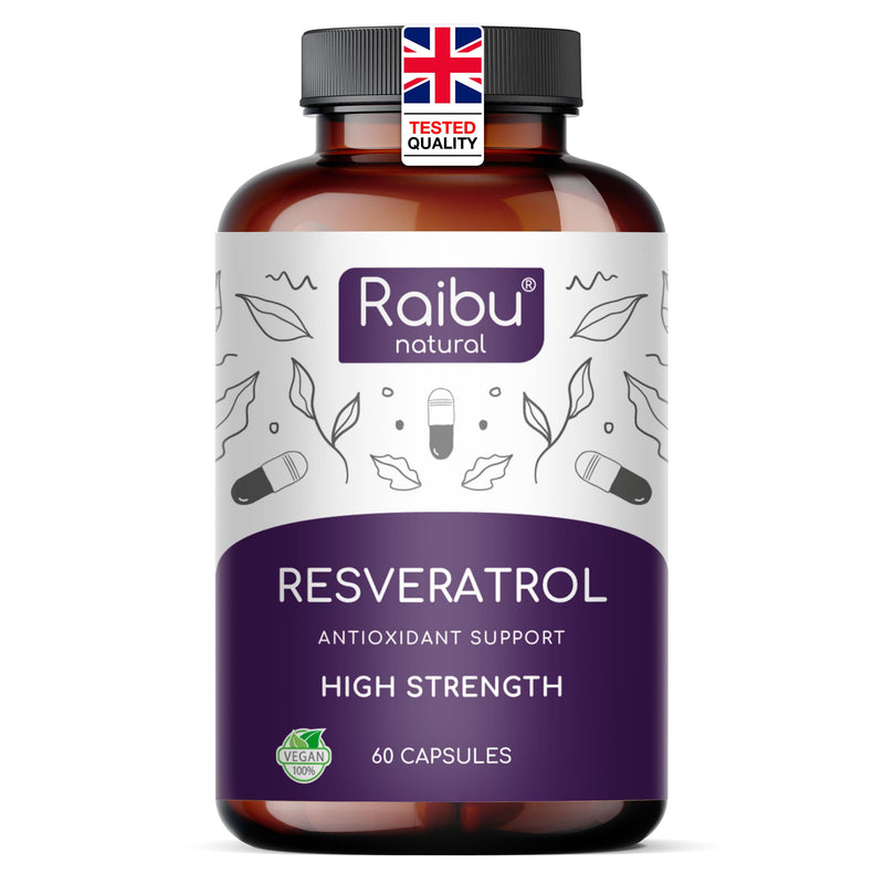 Resveratrol Supplement - 525 mg Pure Trans Resveratrol, 1 Capsule a Day - 140:1 Extract from Japonese Knotweed - Highly Bioavailable & Enhanced Absorption - Antioxidant Support, 60 Servings - Non-GMO