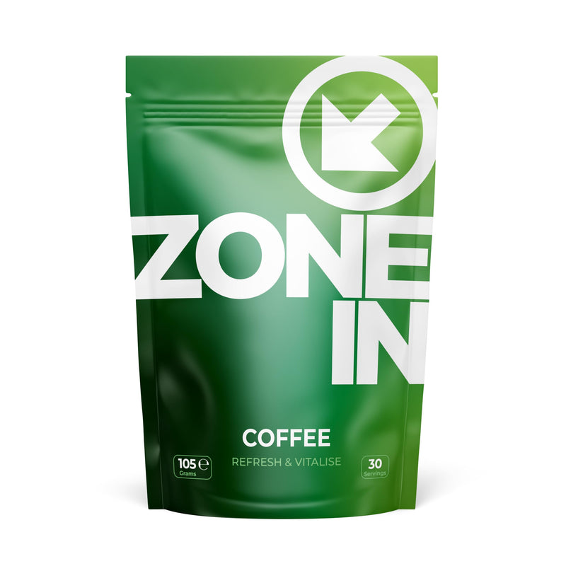 Zone in Mushroom Coffee 105g, 30 Servings with Lion's Mane. Cordyceps, Reishi & Ashwagandha - Advanced Functional Mushroom Complex, Mushroom Supplement, Experience Sharper Focus & Energy