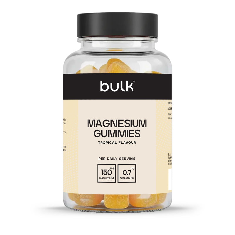 Bulk Magnesium Gummies, 150 mg, Bone and Energy Support, Tropical, 60 Gummies