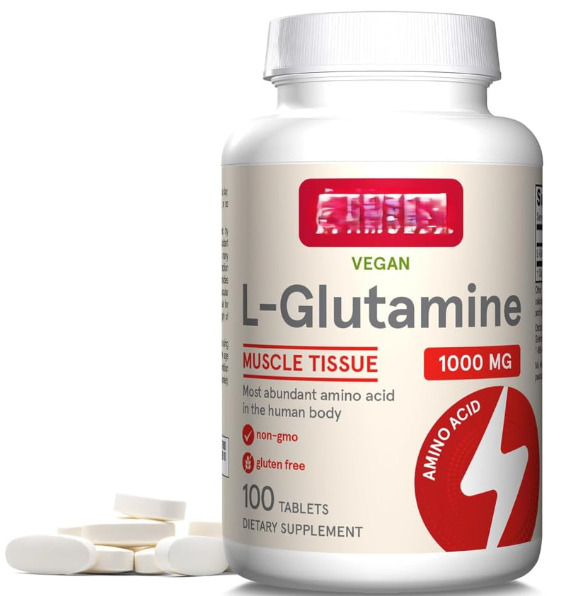 Vegan L Gluthamine, Muscle Tissue, 1000mg per Serving, 100 Tablets