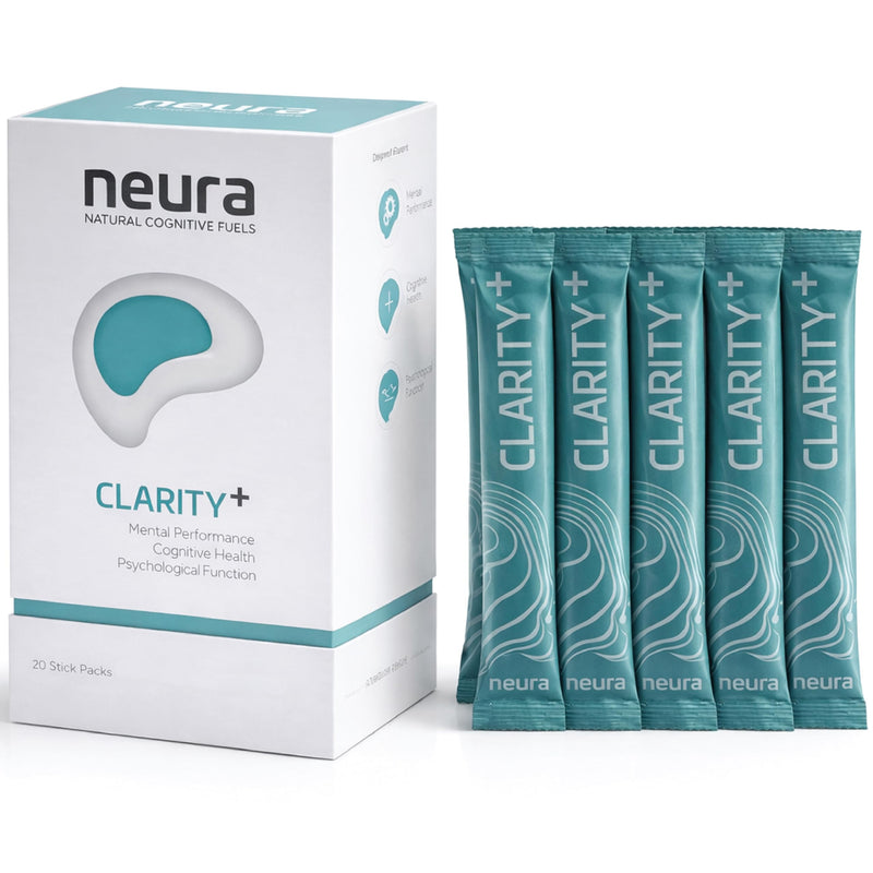 Neura Clarity+ Lion’s Mane Nootropic Drink – Brain Focus & Mental Clarity – Green Apple Flavour – 20 Sachets