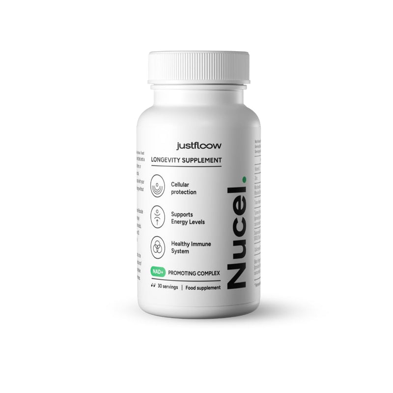 Nucel® Longevity Supplement, Boost NAD+ Levels, Cellular Energy, DNA Repair & Healthy Aging - 8 Science-Backed Ingredients Including Nicotinamide Riboside, Resveratrol, Vitamin C & CoQ10