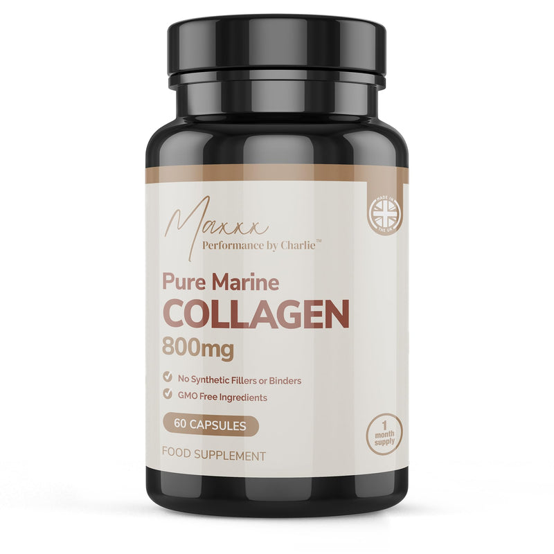 Marine Collagen Capsules, Pure High Strength Type 1, 100% Hydrolyzed Collagen, British, Non-GMO, Gluten-Free, Keto Friendly