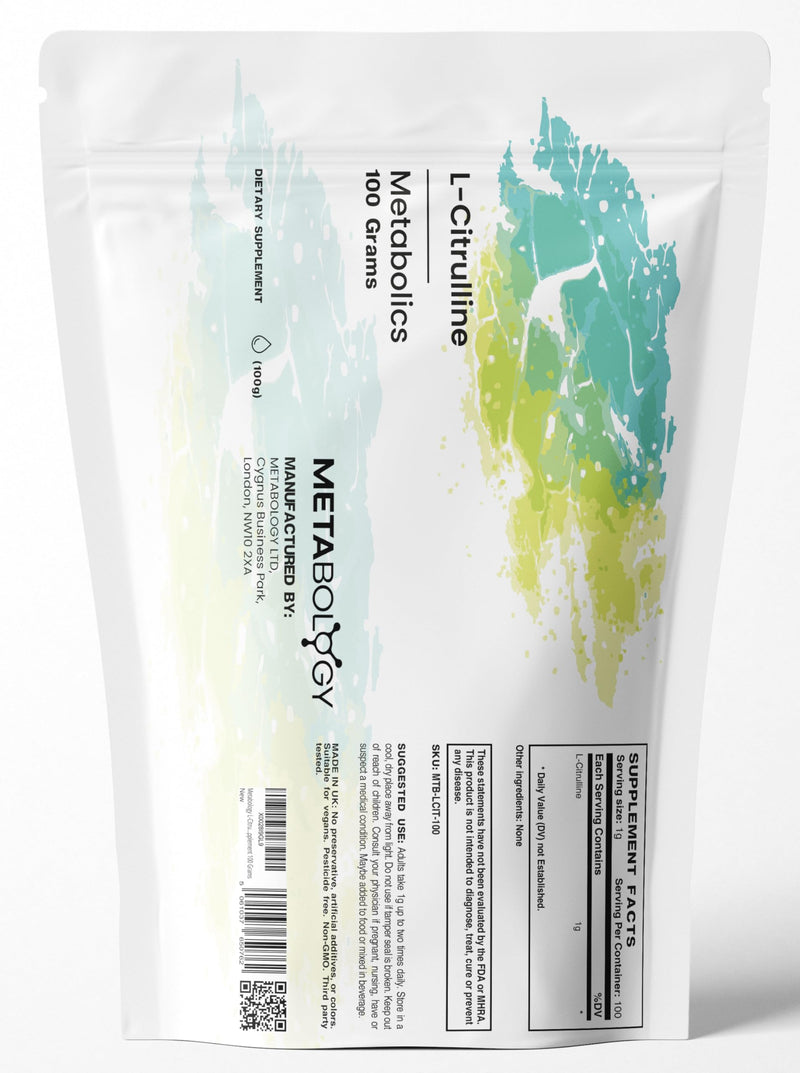 L-Citrulline, Herbal Supplement 100 Grams