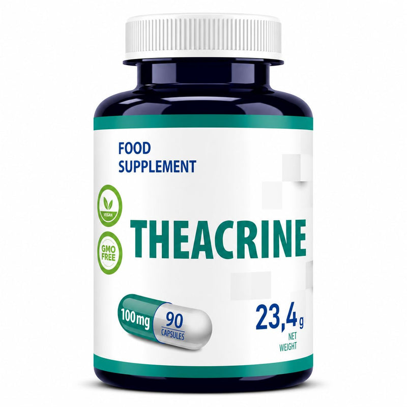 Hepatica Theacrine 100mg | 90 Vegan Capsules | 3-Month Supply | Single Ingredient | 3rd Party Lab Tested