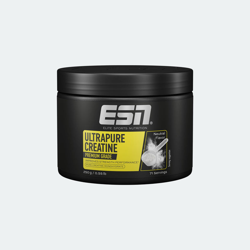 ESN Ultrapure Creatine Monohydrate, Neutral, 250 g, 71 Servings, creatine Powder, microfine & optimally Soluble, Vegan – Made in Germany (Design May Vary)