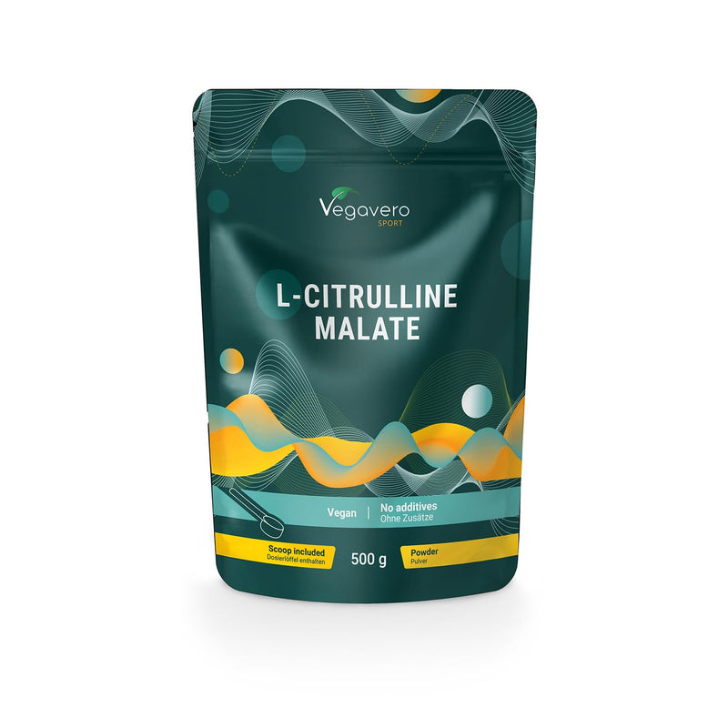 Vegavero L Citrulline Malate 2:1 | 10,000 mg Daily Dose | 100% Pure | NO Additives | Unflavoured | Lab-Tested | Vegan | 500 g Pre Workout Powder