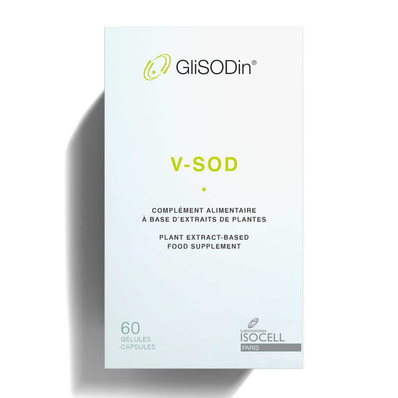 GLISODin - V SOD - Plant-Based Nutraceutical - Clinically Proven Antioxidant Supplement for Vitiligo Support - Skin Health & Oxidative Stress Protection - 1000 mg SOD Formula - 60 Capsules