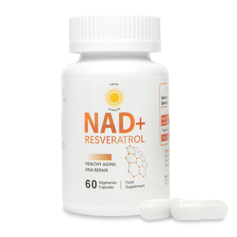 NAD Supplement 1000mg with True NAD+ 500mg & Resveratrol 250mg