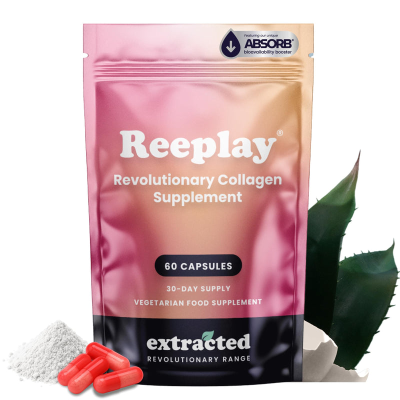Reeplay Collagen Supplements - 30 Day Supply - Vegetarian Marine Collagen Capsules Support with Ovoderm Eggshell Membrane, Hyaluronic Acid, Hair, Skin & Nail Vitamins Health - 60 Capsules 60 count (Pack of 1)