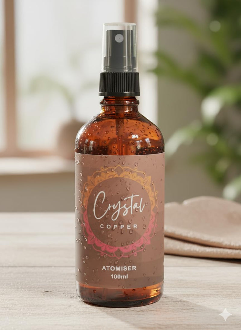 Colloidal Copper Spray 20ppm – 100ml Atomiser | Ultra Pure Copper Solution for Skin Rejuvenation, Anti-Ageing, Hair & Scalp Care, Natural Antimicrobial Mist