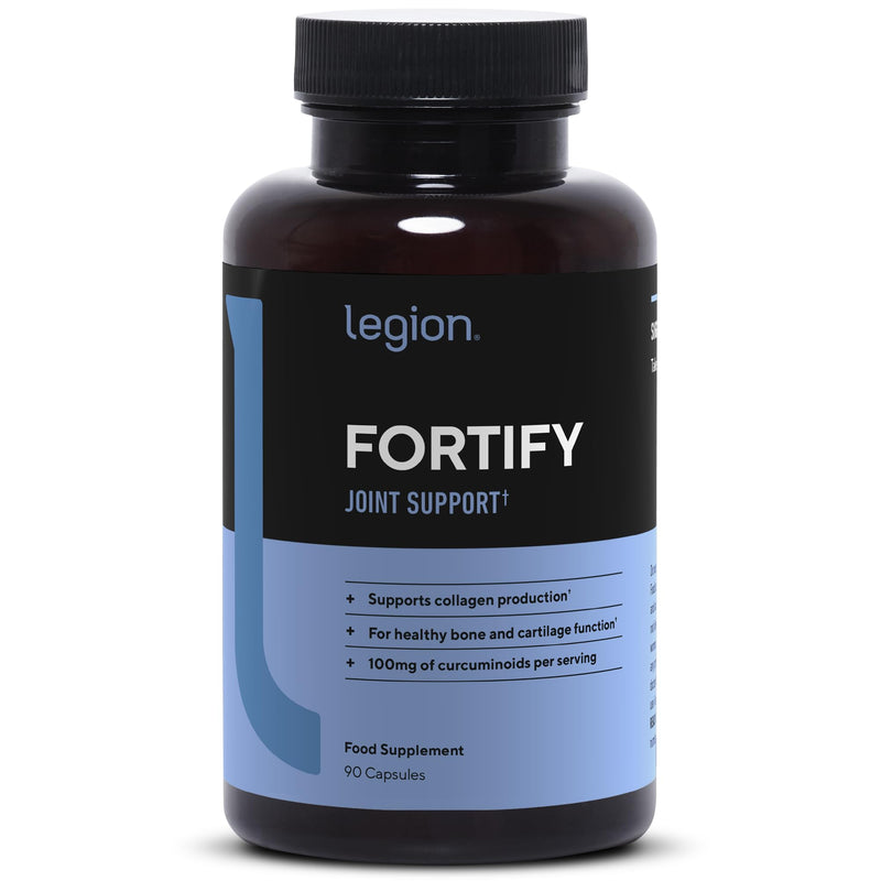 Legion Fortify Joint Pain Supplement - Best Natural Remedy for Anti Inflammation and Improving Joint Mobility. Reduces Stiffness in Jaw, Facet, SI, Hands, Finger, Toe, Hip, Knee & Back. 30 Servings