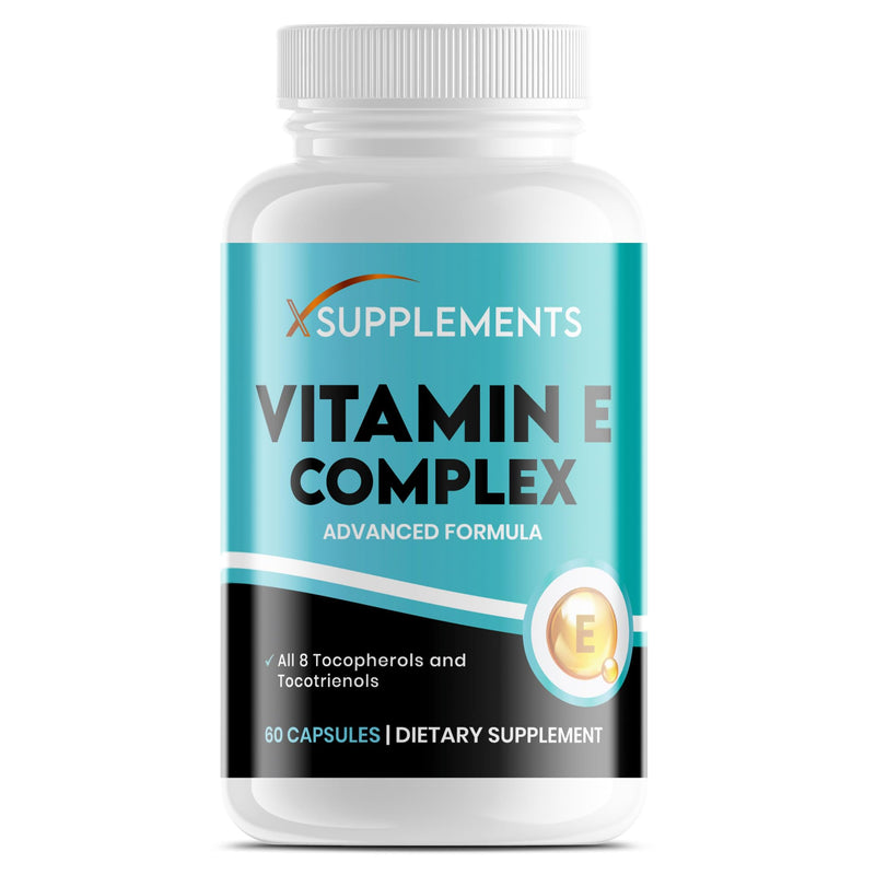 Natural Vitamin E Capsules for Skin | 60 Vegan VIT E Capsules | All 8 E Tocopherols & Tocotrienols | Vitamin E Supplement | Immune System Booster | 100% Natural Ingredients