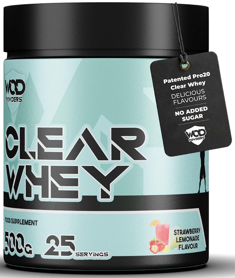 Clear Whey Isolate Protein Powder – Refreshing Protein Shake | Low Lactose, Easy Digesting & High in Protein | Ideal for Workout Recovery – 500g, 25 Servings (500 Grams, Strawberry Lemonade) 500 grams