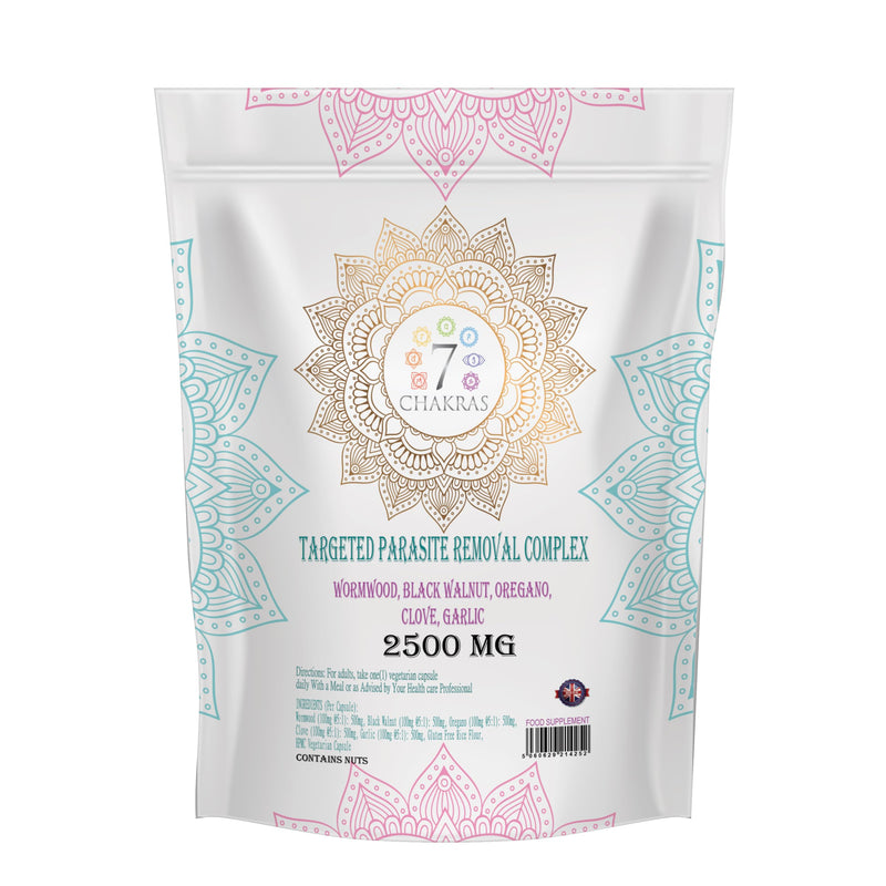 7C Wormwood Parasite Capsules | 120 Wormwood Black Walnut Capsules - 500mg Worm Wood Herb & 500mg Black Walnut per Serving with Oregano, Clove & Garlic | Non-GMO & Gluten Free | Made in The UK 120 count (Pack of 1)