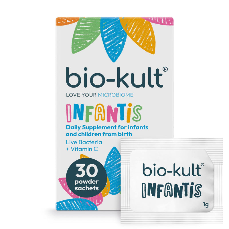 Bio-Kult Infantis Gut Health Probiotics for Kids and Babies| 7 Strains + FOS, VIT C | Immune Support | 30 Sachets