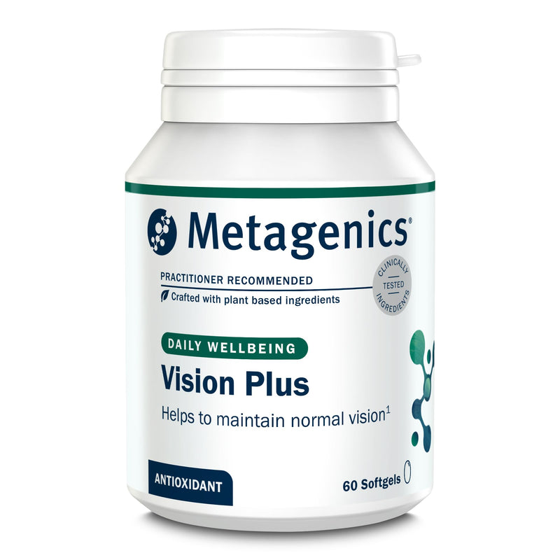 Metagenics Vision Plus - Vitamin & Mineral Complex with DHA, Carotenoids, and Antioxidants for Eye Health - 60 Capsules