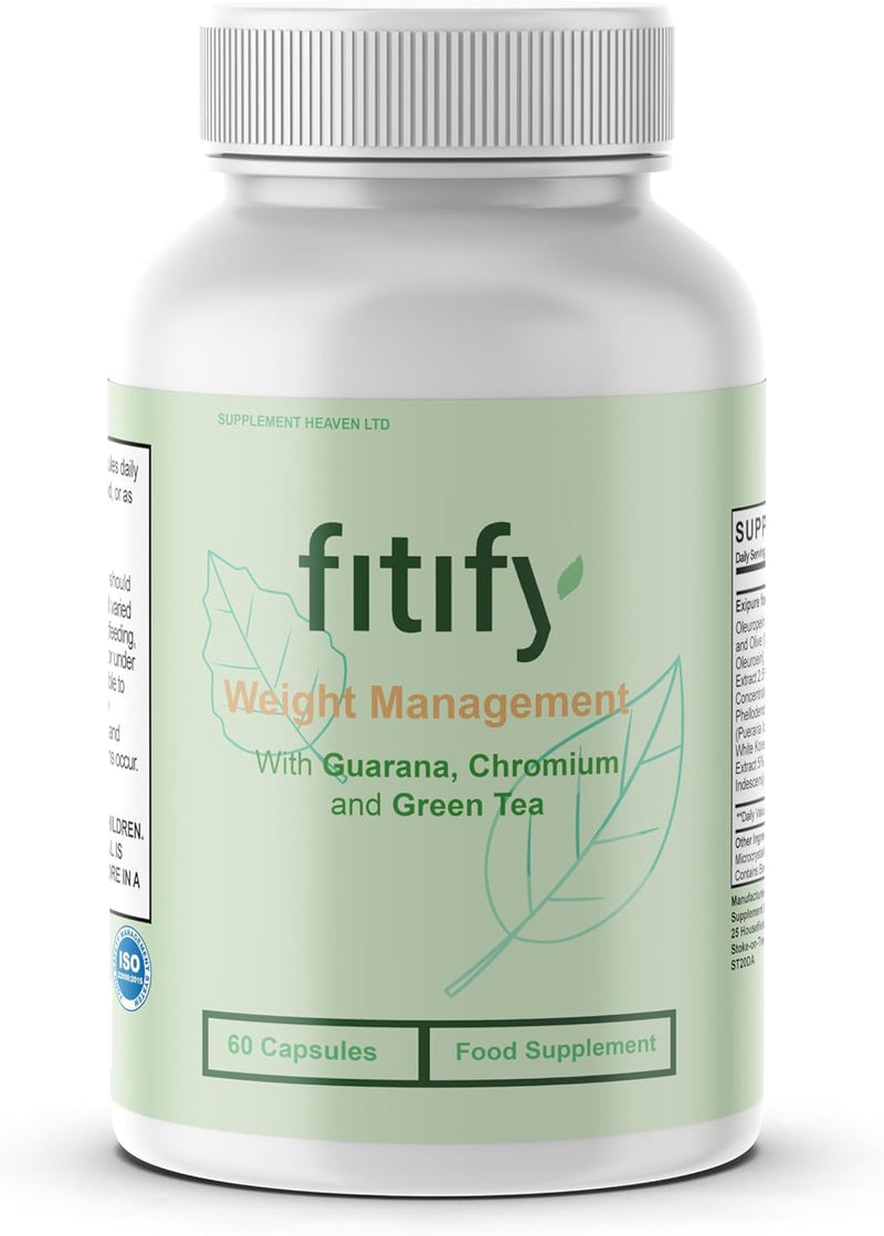 Fitify - Weight Management Capsules - Natural Ingredients - 60 Capsules - Vegan/New & Sealed