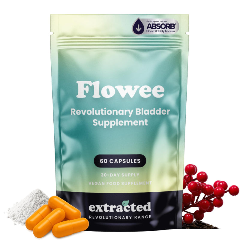 Flowee Bladder Supplement - 30 Day Supply, High Strength Formula with Pumpkin Seed, Soy Isoflavones & Cranberry Extract, Supports Urinary Health, 60 Vegan Capsules 60 count (Pack of 1)