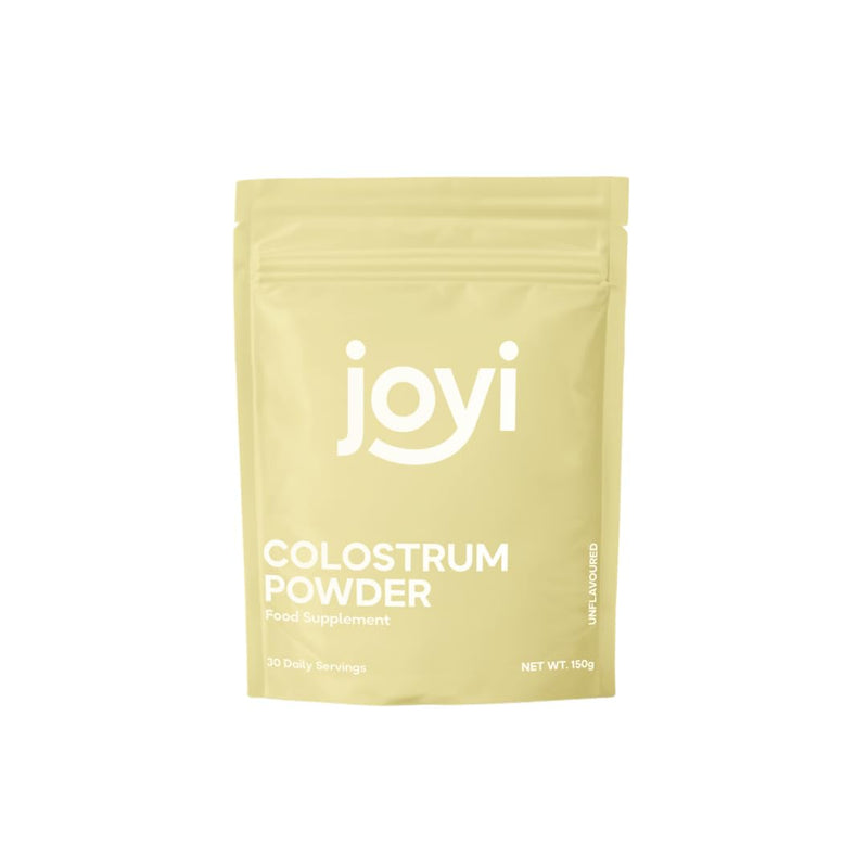 Joyi Colostrum Powder – Grass Fed Bovine Colostrum – Unflavoured Food Supplement – Sugar Free, Keto Friendly – 150g (30 Daily Servings)