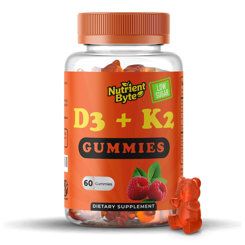 Vitamin D3 K2 Gummies – 4000 IU D3 + 100 mcg K Blend – Immune & Bone Support – Vegan, Non-GMO & Gluten-Free – 60 Berry-Flavored Gummies for Adults & Childern