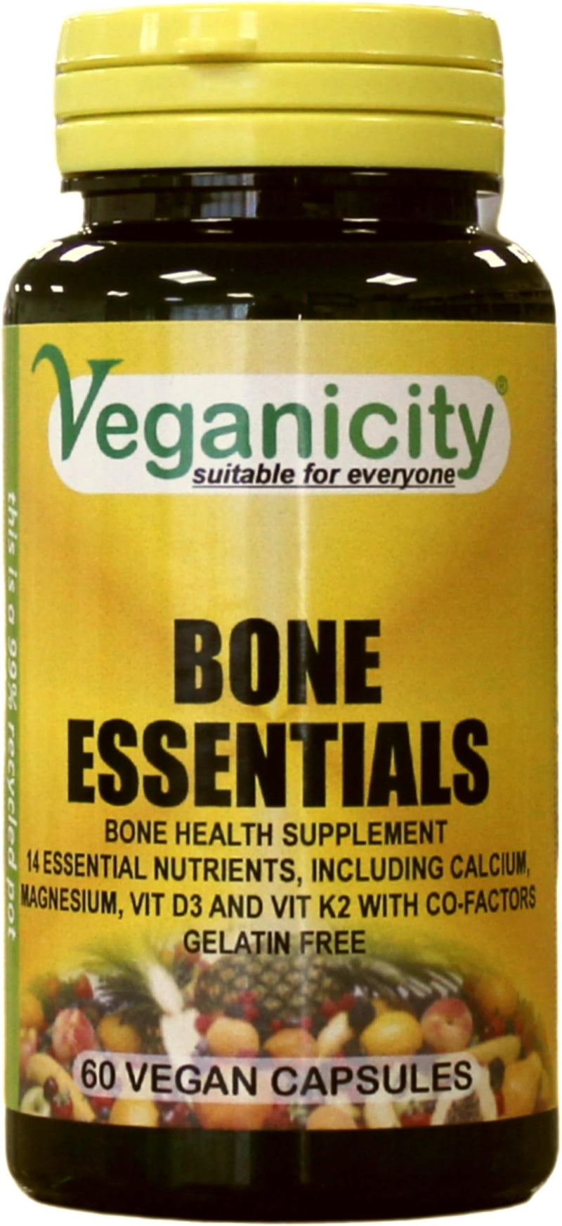 Bone Essentials : Bone Support Supplement : 60 Capsules, in a Planet-Friendly 99% Recycled Pot