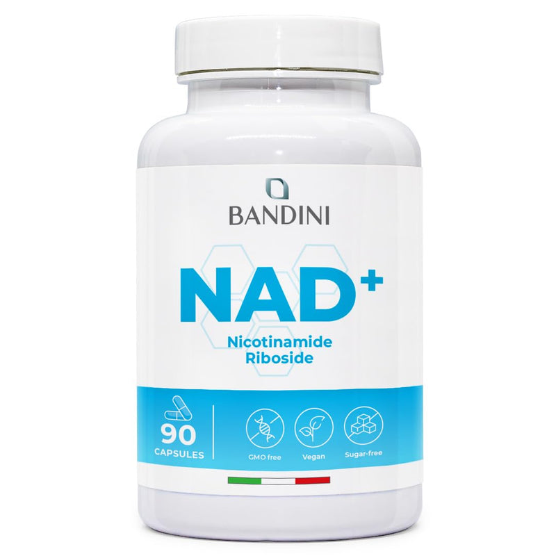 Bandini® NAD+ Supplement Nicotinamide Riboside Chloride 300 mg | 3 Months Supply | NAD Booster | Energy, Healthy Aging Support & Fatigue Reduction | 90 Vegetarian Capsules | Premium & Vegan