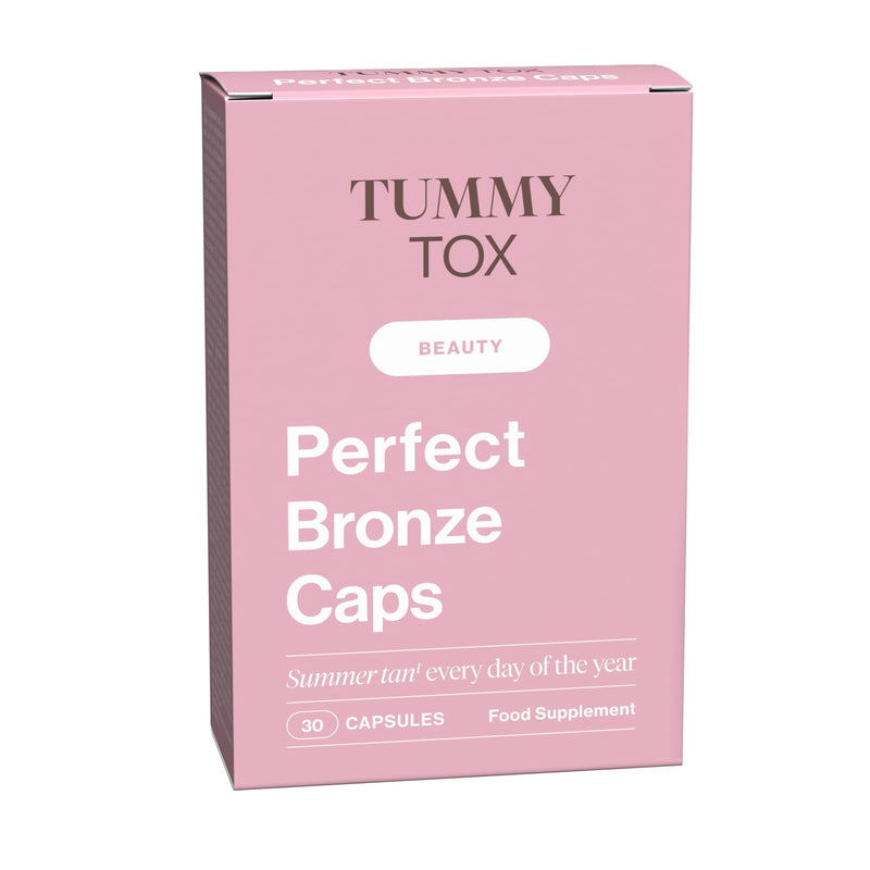 Self Tanning Capsules - Beta Carotene, Hyaluronic Acid, Lycopene, Copper, Selenium, and Vitamins - Perfect Bronze Caps, 30-Day Supply by Tummy Tox
