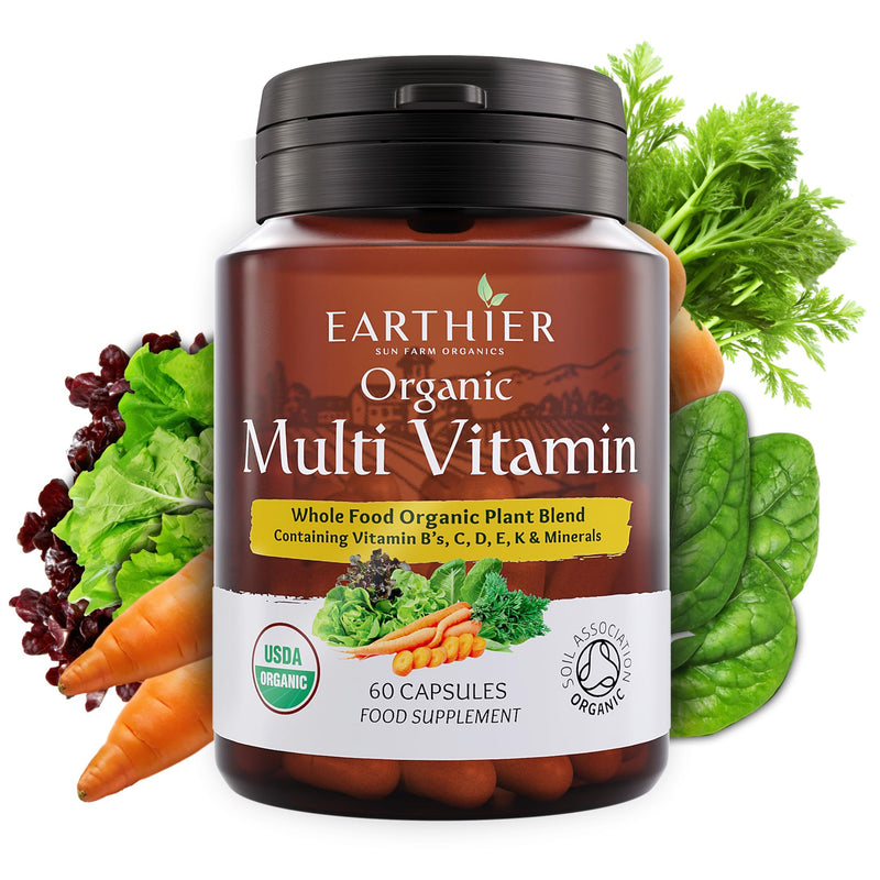 Organic Whole Food Multi Vitamin & Mineral Supplement - Vegan