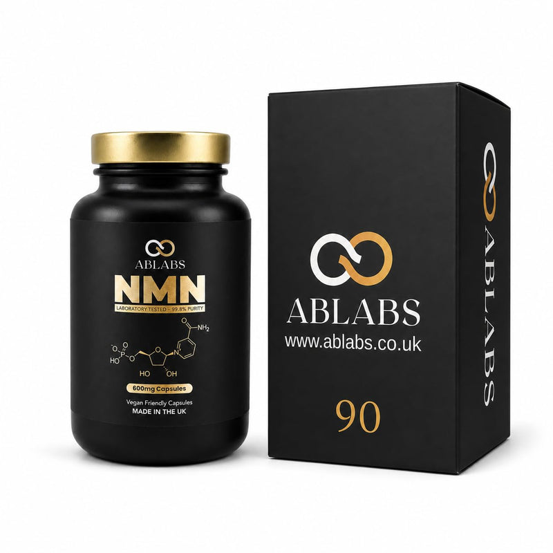 NAD+ Supplement • 90 x 600mg Highest Strength Capsule • ABLABS • Max Absorption • Vegan Friendly