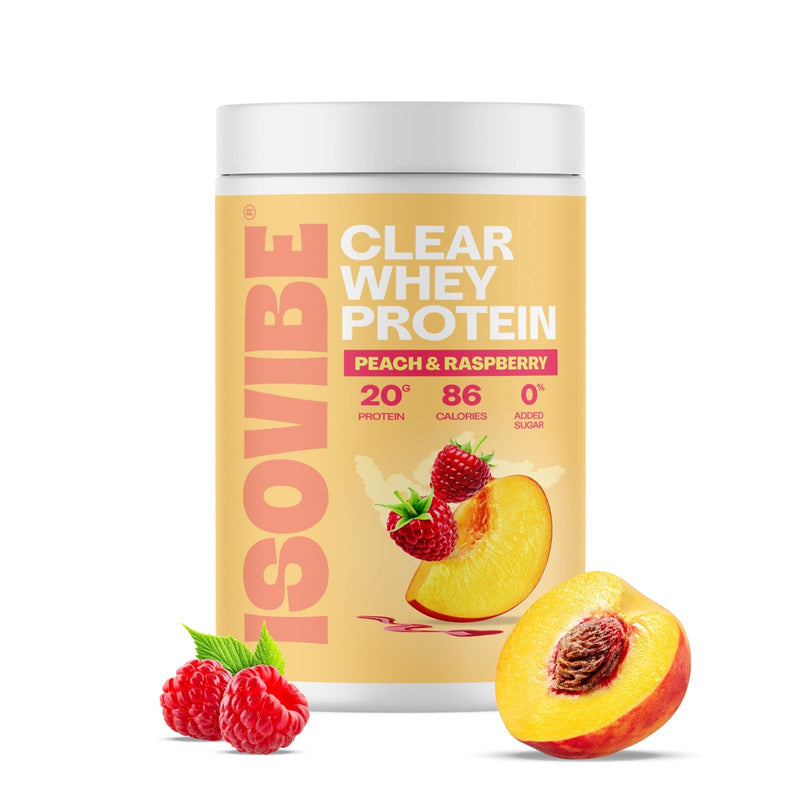 Clear Whey Protein Powder Peach & Raspberry (20 Servings) Refreshing Protein Water | Zero Added Sugar | High Protein 20g Per Serving 20 Servings