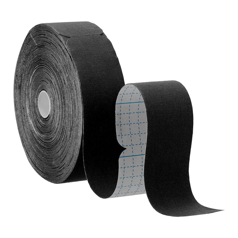 PATIKIL 32M x 5cm Kinesiology Tape Precut, Kinesiology Recovery Tapes Sports Muscle Elastic Athletic Tape for Exercise Knees Strain Joint Support, Black