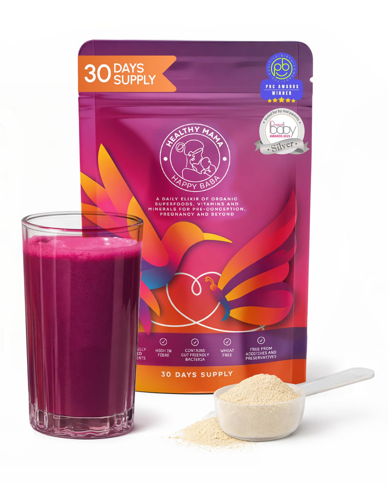 Premium Multivitamin Powder for Pregnancy, Breastfeeding & Prenatal Support - 30-Days | Folic Acid as Methylfolate, Probiotics + Vitamin D3 & C, Organic Superfoods, UK Made