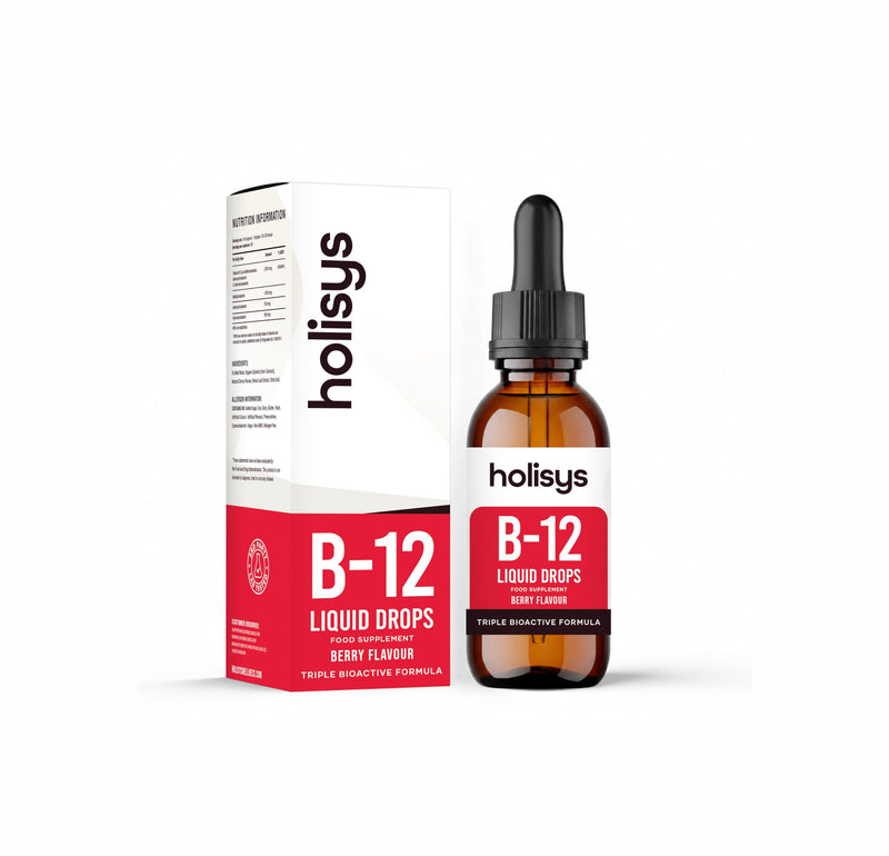 Vitamin B12 Drops – 60ml | High-Strength Methylcobalamin | Supports Energy, Mood & Nervous System | Alcohol-Free, Vegan, Berry Flavour