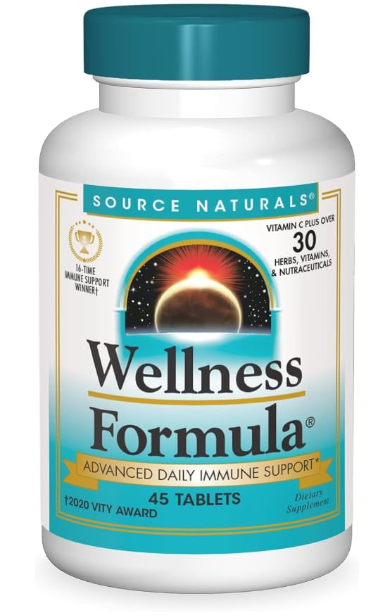 Immune Support & Wellness Natural Source Tablets, 45 Tablets