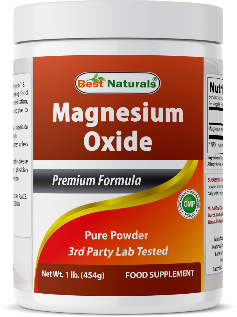 Best Naturals Pure Magnesium Oxide Powder 1 Pound
