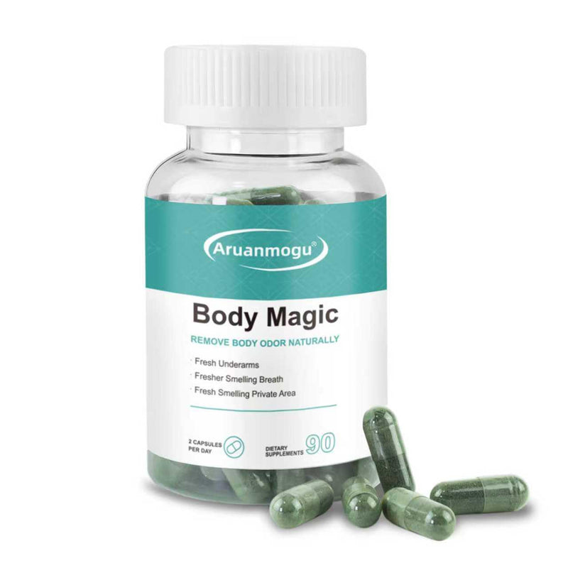 Chlorophyll Capsules - 90 Vegan Capsules，Body Deodorizing Supplement for Women & Men， for Detox, Digestion, Gut Health, Skin Support, and Oily Skin - Natural Energy Booster